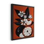 Line Art Oranges 2 Framed Canvas Print Gallery Image 2