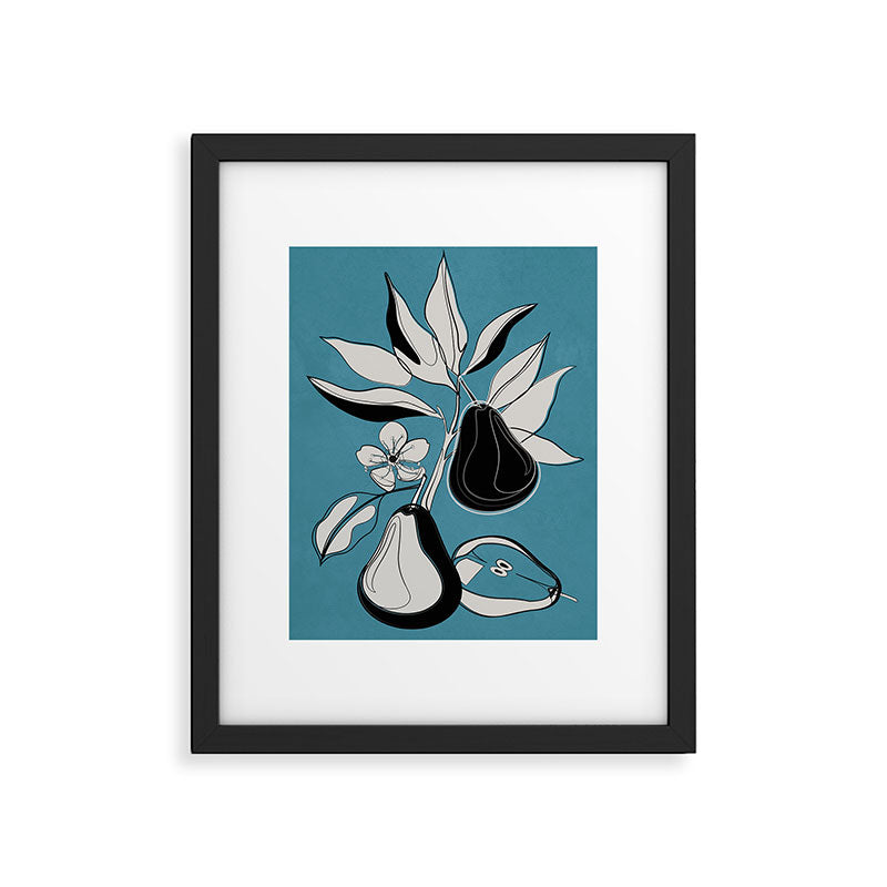 Line Art Pears 1 Framed Art Print Gallery Image 5