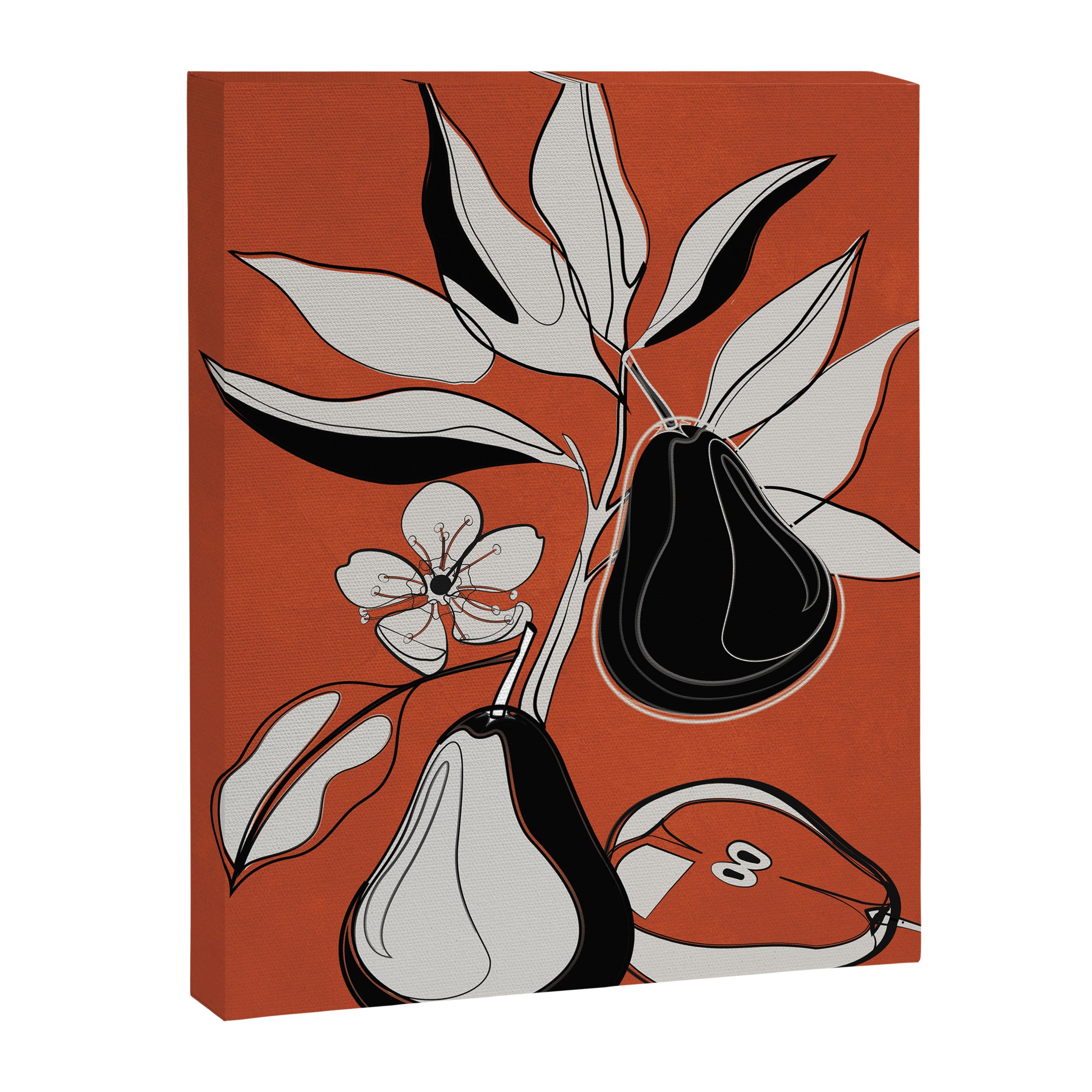 Line Art Pears 2 Canvas Print Gallery Image 6