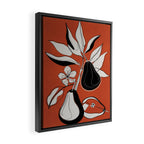 Line Art Pears 2 Framed Canvas Print Gallery Image 2