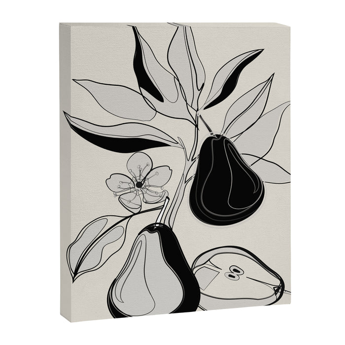 Line Art Pears 4 Canvas Print Gallery Image 1