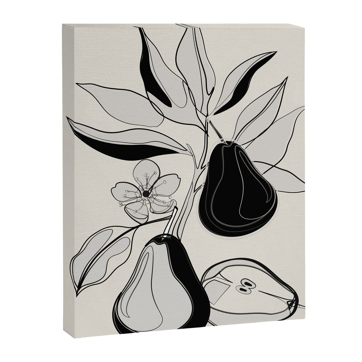Line Art Pears 4 Canvas Print Gallery Image 6