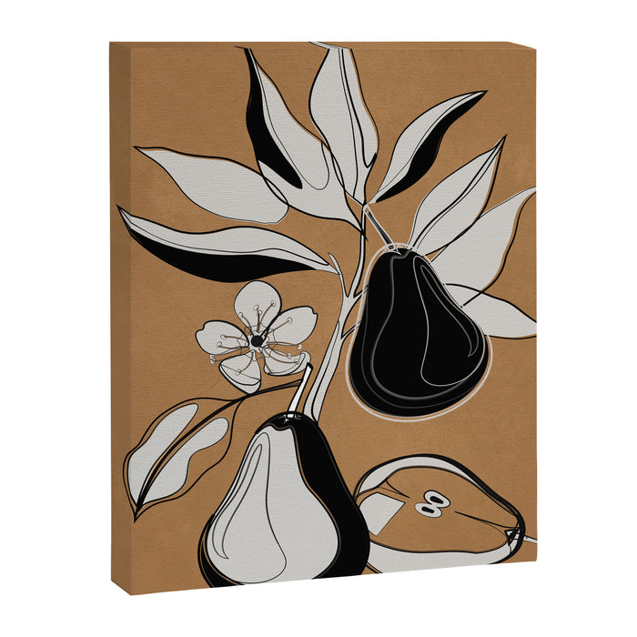 Line Art Pears 7 Canvas Print Gallery Image 1