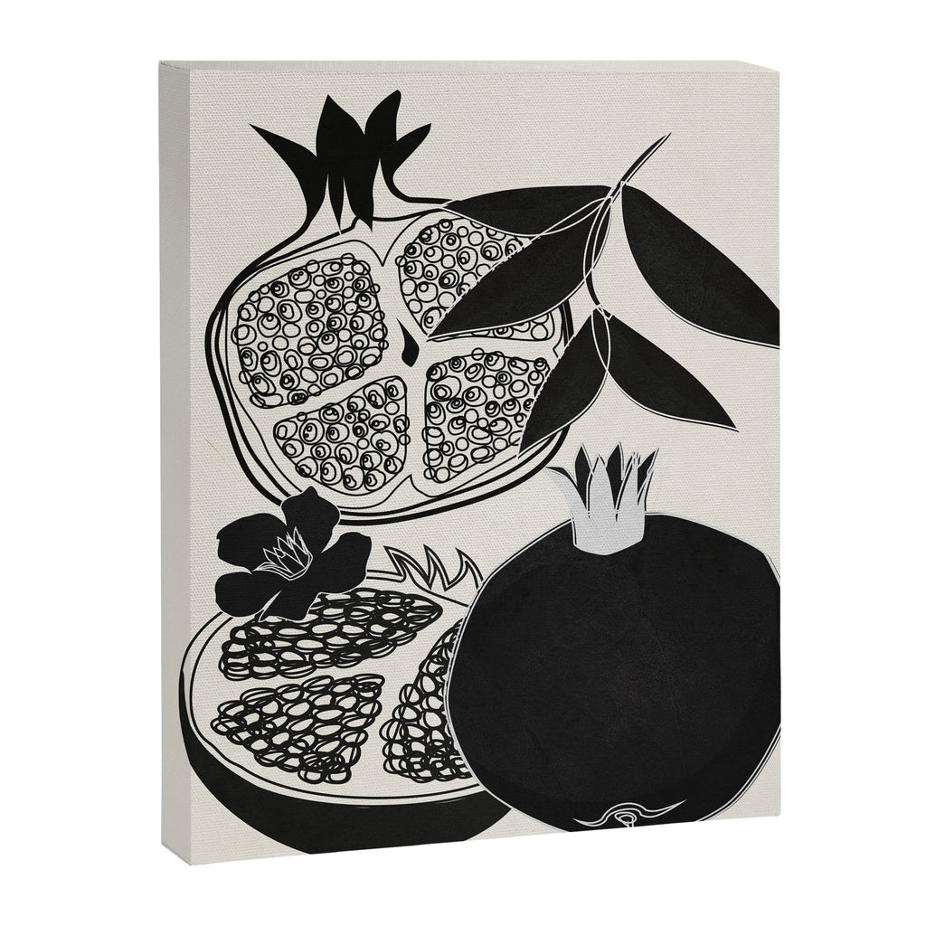 Line Art Pomegranates 1 Canvas Print Gallery Image 6