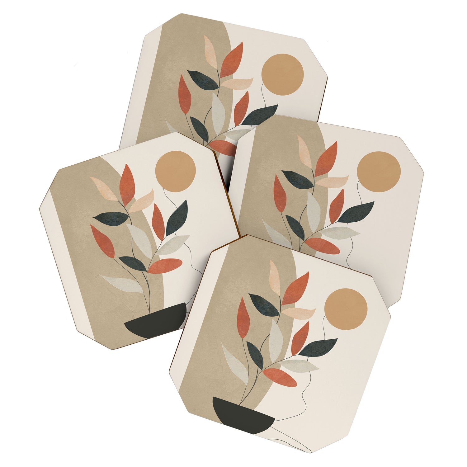 Line Through Abstractions 01 Coaster Gallery Image 1