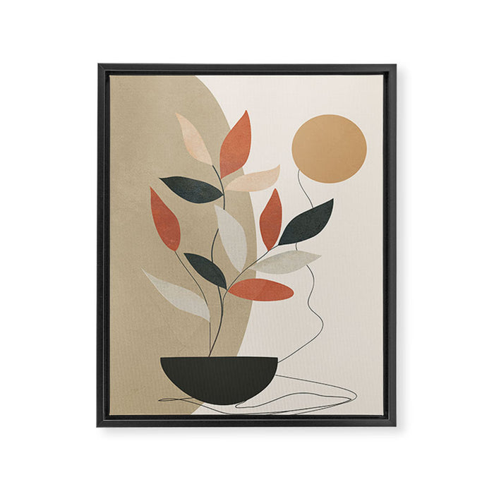Line Through Abstractions 01 Framed Canvas Print Gallery Image 1