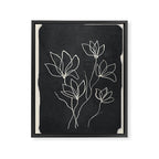 Line Wildflowers 1 Framed Canvas Print Gallery Image 8