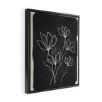 Line Wildflowers 1 Framed Canvas Print Gallery Image 2