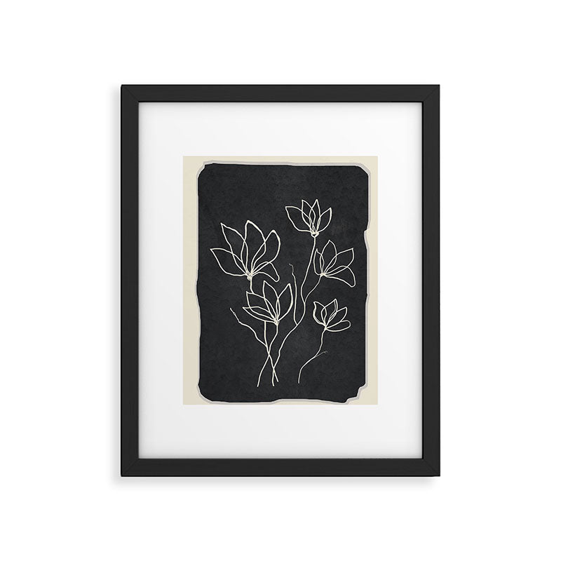 Line Wildflowers 1 Framed Art Print Gallery Image 6