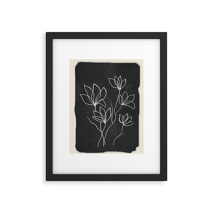 Line Wildflowers 1 Framed Art Print Gallery Image 1