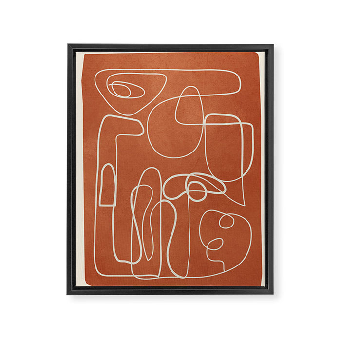 Lines in Space 2 Framed Canvas Print Gallery Image 1