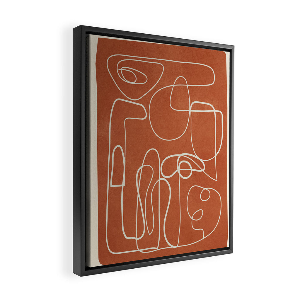 Lines in Space 2 Framed Canvas Print Gallery Image 2