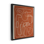 Lines in Space 2 Framed Canvas Print Gallery Image 2