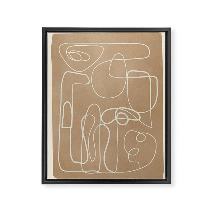 Lines in Space 3 Framed Canvas Print Gallery Image 1