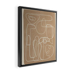 Lines in Space 3 Framed Canvas Print Gallery Image 2