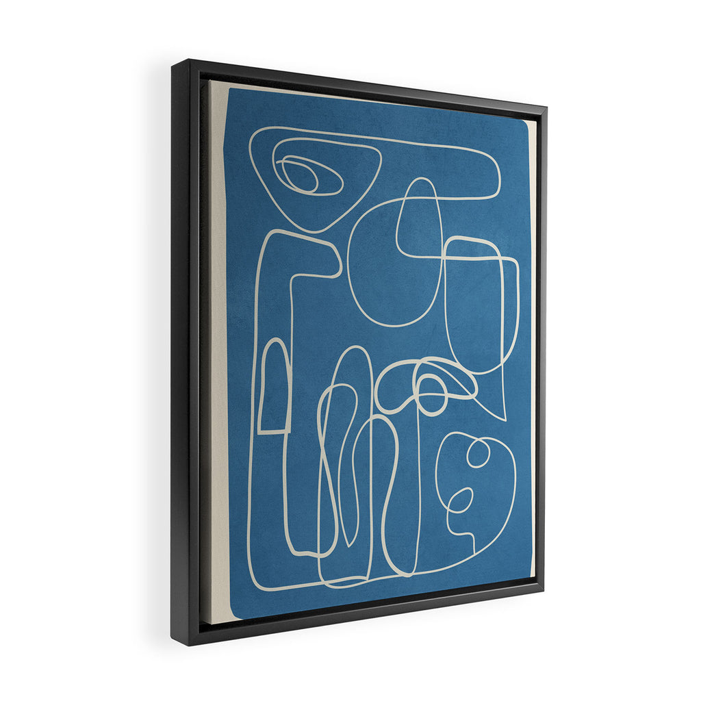 Lines in Space 5 Framed Canvas Print Gallery Image 2