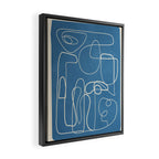 Lines in Space 5 Framed Canvas Print Gallery Image 2