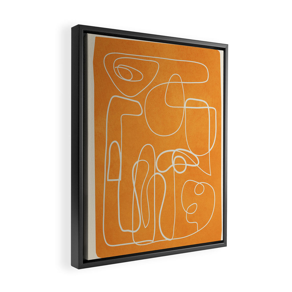 Lines in Space 6 Framed Canvas Print Gallery Image 2