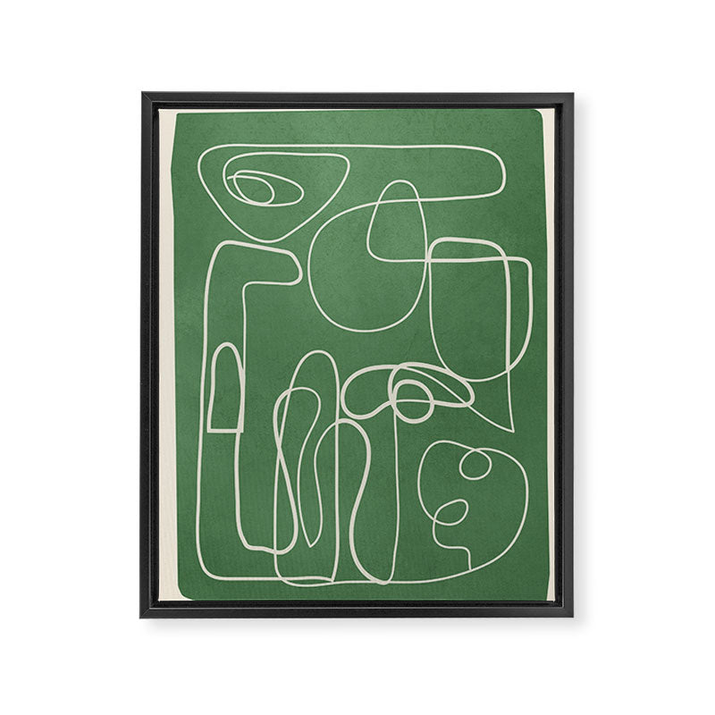 Lines in Space 7 Framed Canvas Print Gallery Image 6