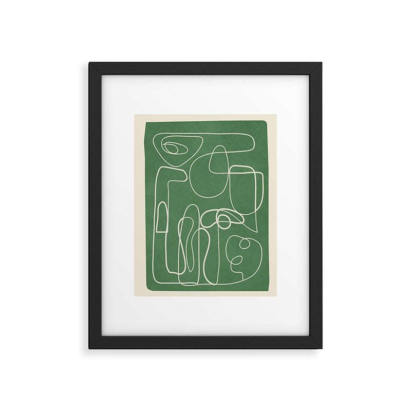 Lines In Space 7 Framed Art Print