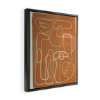 Lines in Space 8 Framed Canvas Print Gallery Image 2