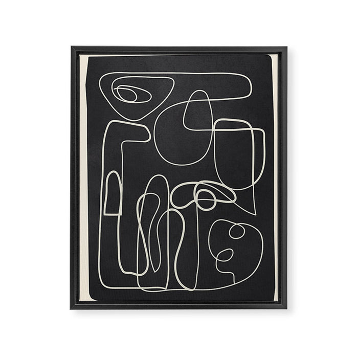 Lines in Space Framed Canvas Print Gallery Image 1