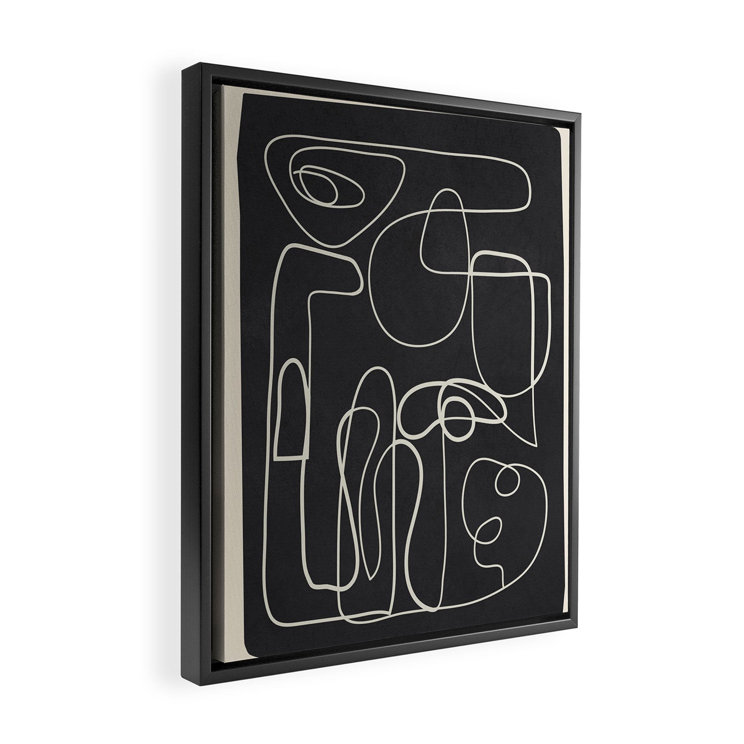 Lines in Space Framed Canvas Print Gallery Image 2