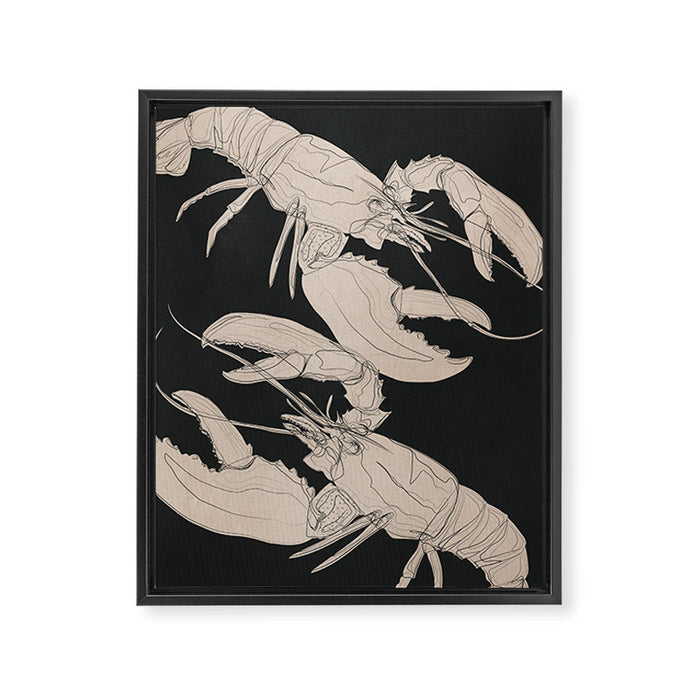 Lobsters 1 Framed Canvas Print Gallery Image 1