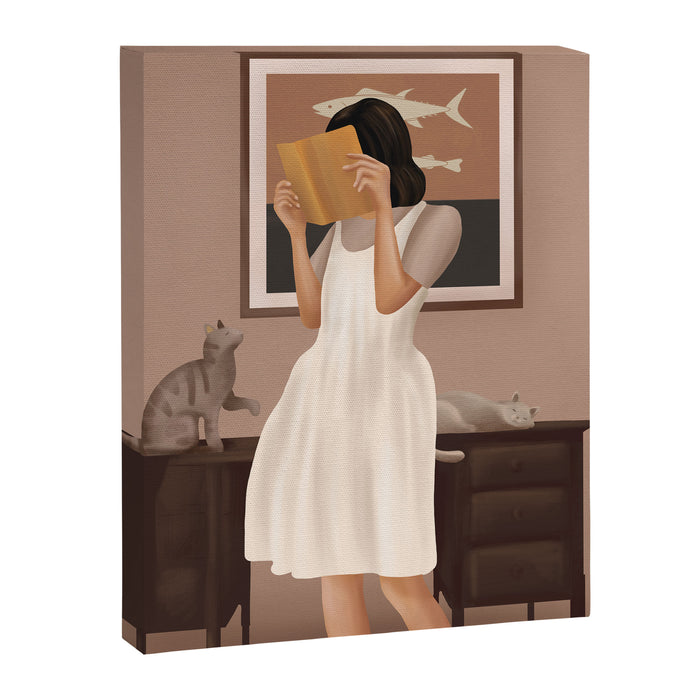 Losing Myself in a Book Canvas Print Gallery Image 1