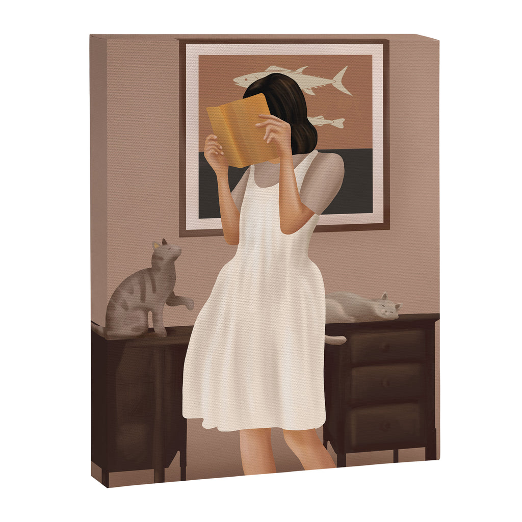 Losing Myself in a Book Canvas Print Gallery Image 6