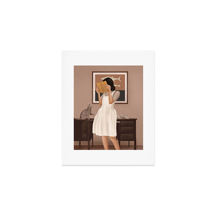 Losing Myself in a Book Art Print Gallery Image 1