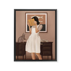 Losing Myself in a Book Framed Canvas Print Gallery Image 6