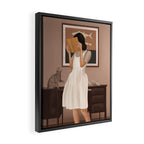 Losing Myself in a Book Framed Canvas Print Gallery Image 2