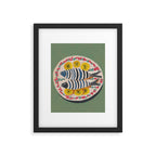 Mediterranean Fish Plate Framed Art Print Gallery Image 5