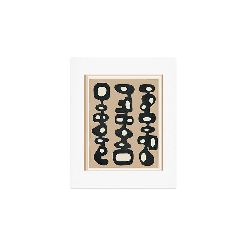 Mid-Century Abstract Balance 01 Art Print Gallery Image 1