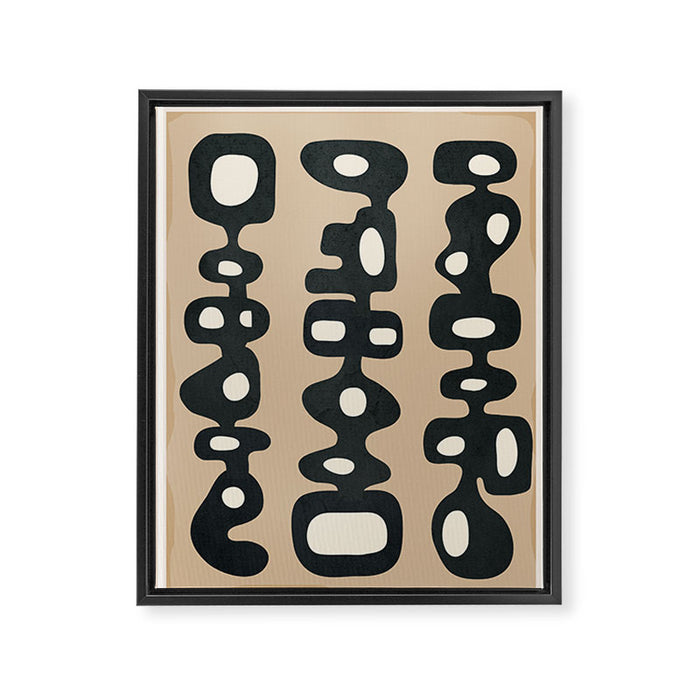 Mid-Century Abstract Balance 01 Framed Canvas Print Gallery Image 1
