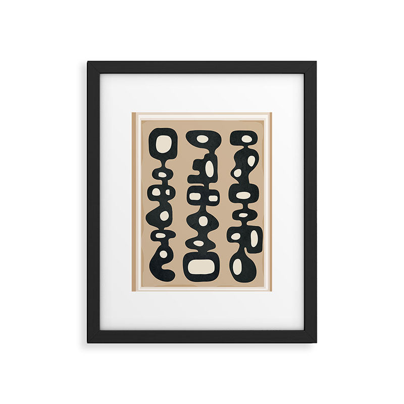 Mid-Century Abstract Balance 01 Framed Art Print Gallery Image 6
