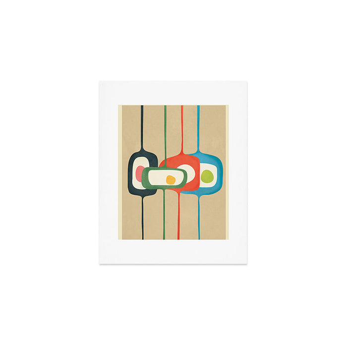 Mid-Century Abstract Balance 04 Art Print Gallery Image 1