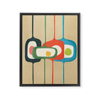Mid-Century Abstract Balance 04 Framed Canvas Print Gallery Image 6