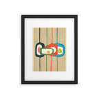 Mid-Century Abstract Balance 04 Framed Art Print Gallery Image 5