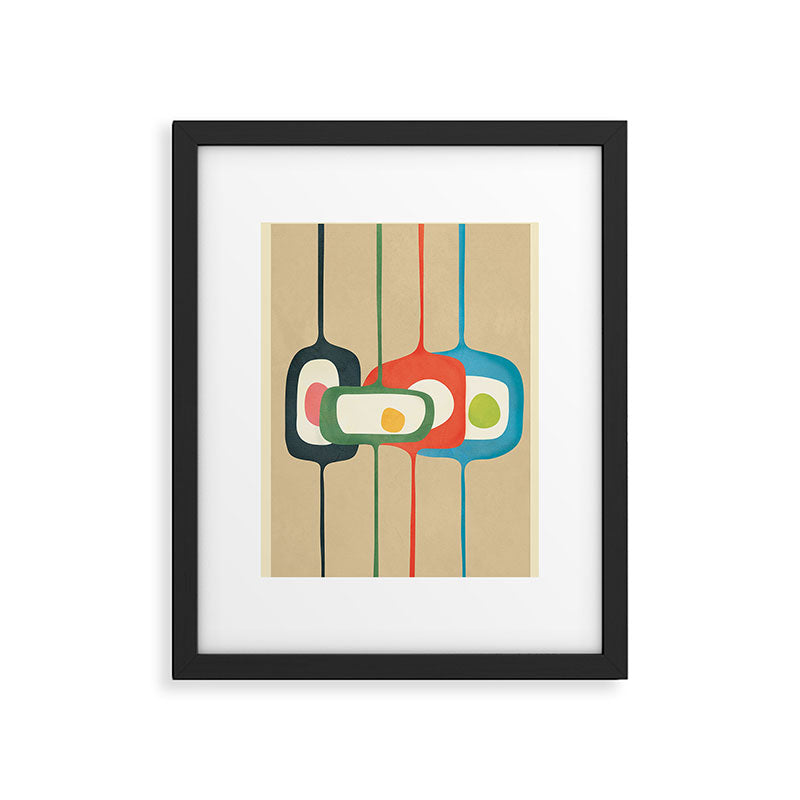 Mid-Century Abstract Balance 04 Framed Art Print Gallery Image 5