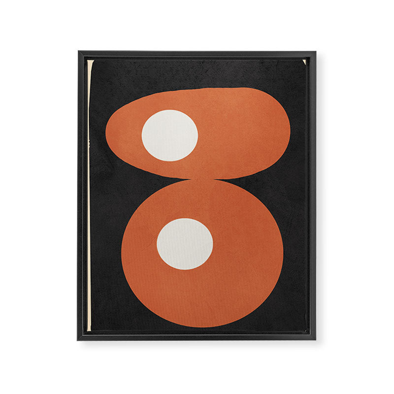 Mid-Century Abstract Balance 09 Framed Canvas Print Gallery Image 8