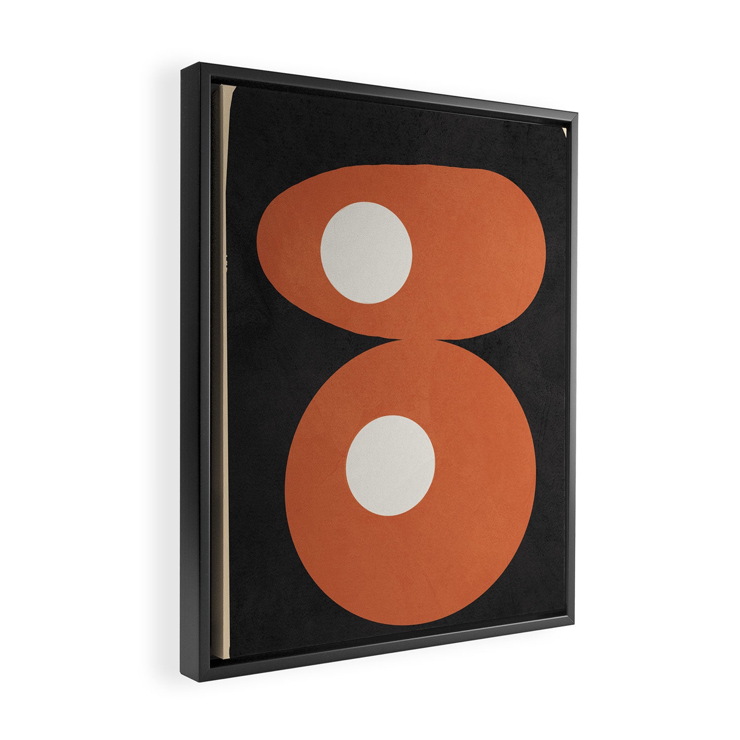 Mid-Century Abstract Balance 09 Framed Canvas Print Gallery Image 2