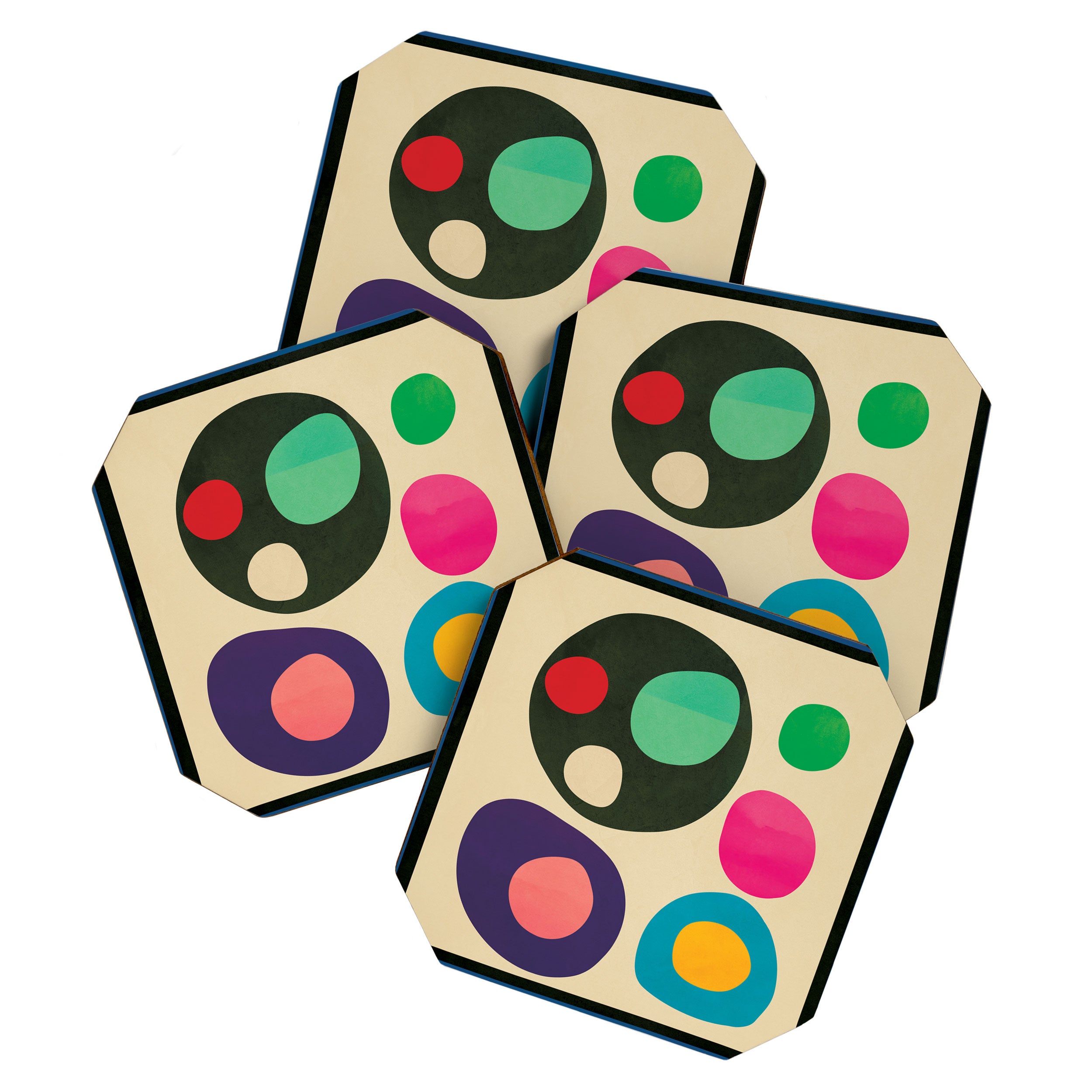Mid-Century Abstract Balance 11 Coaster Gallery Image 1