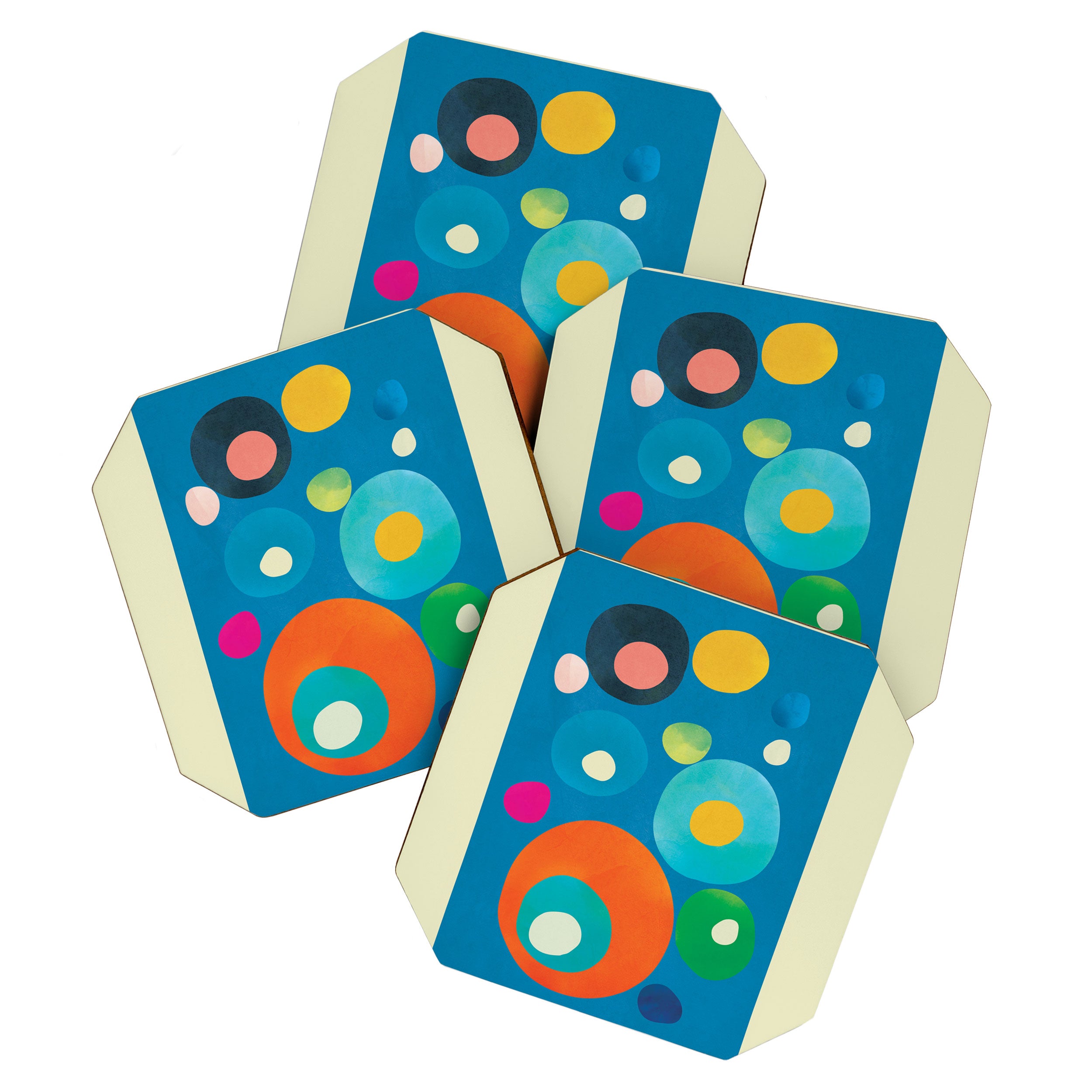 Mid-Century Abstract Balance 14 Coaster Gallery Image 1