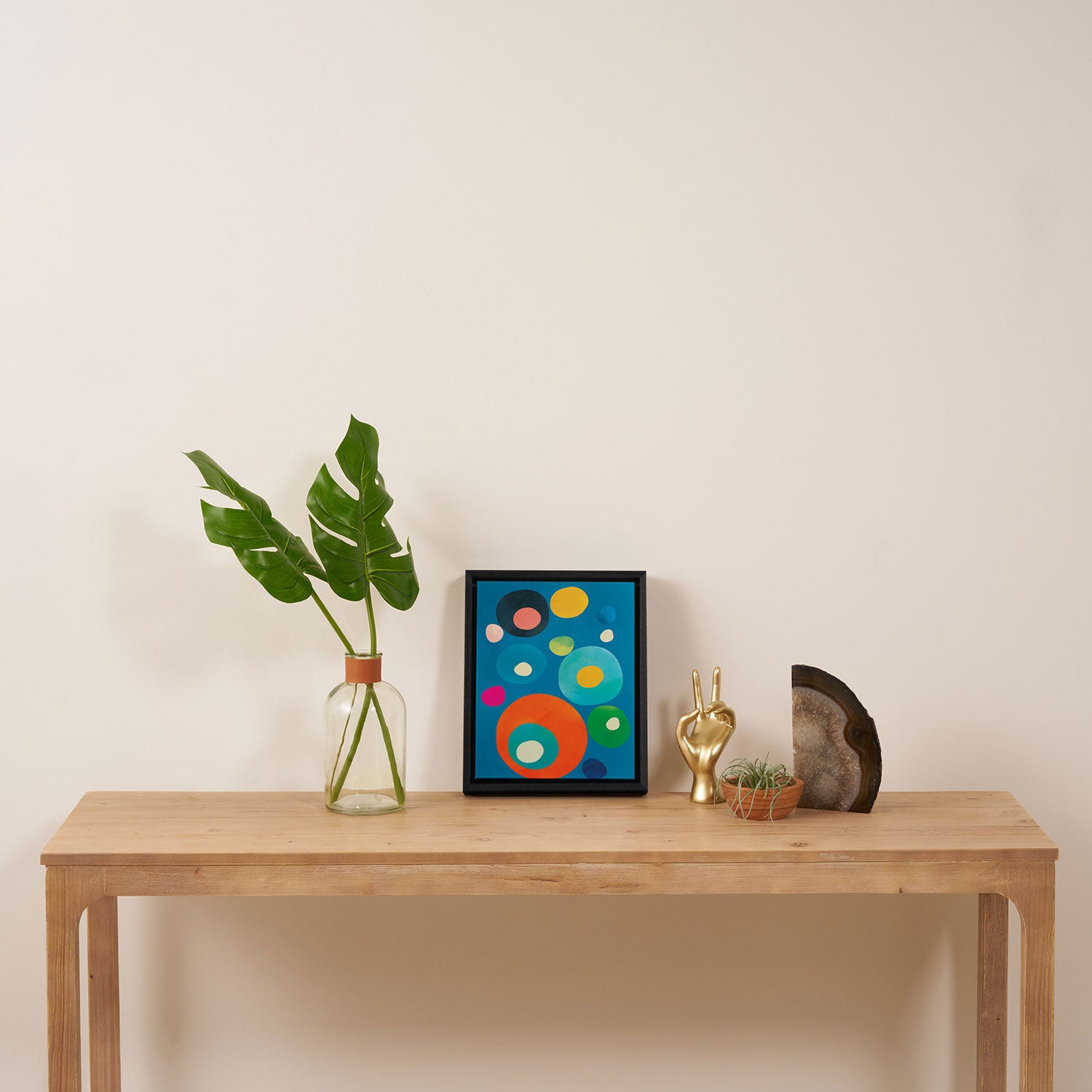 Mid-Century Abstract Balance 14 Framed Canvas Print Gallery Image 4
