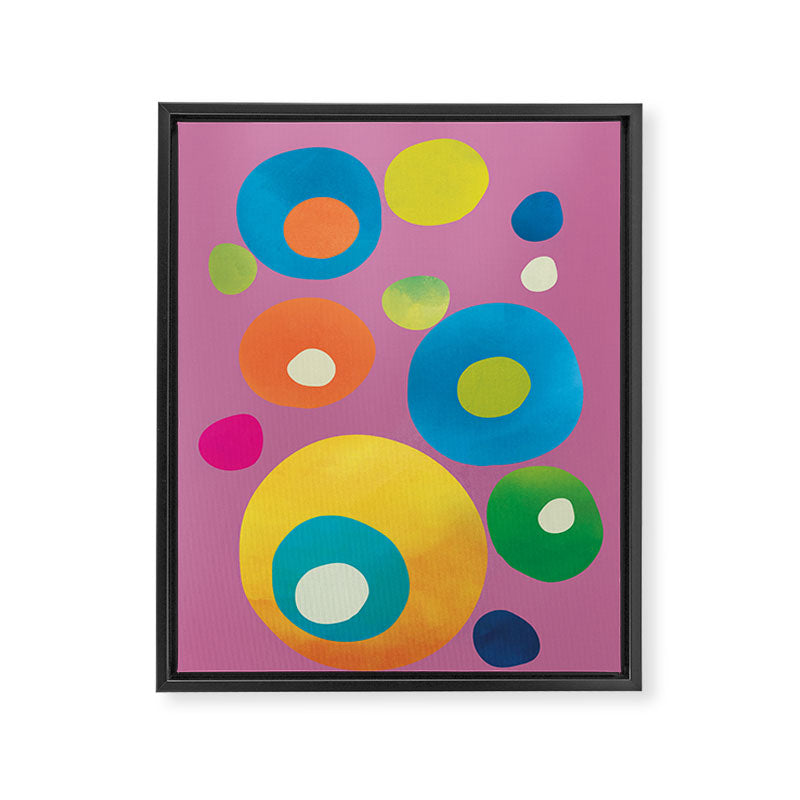 Mid-Century Abstract Balance 15 Framed Canvas Print Gallery Image 6