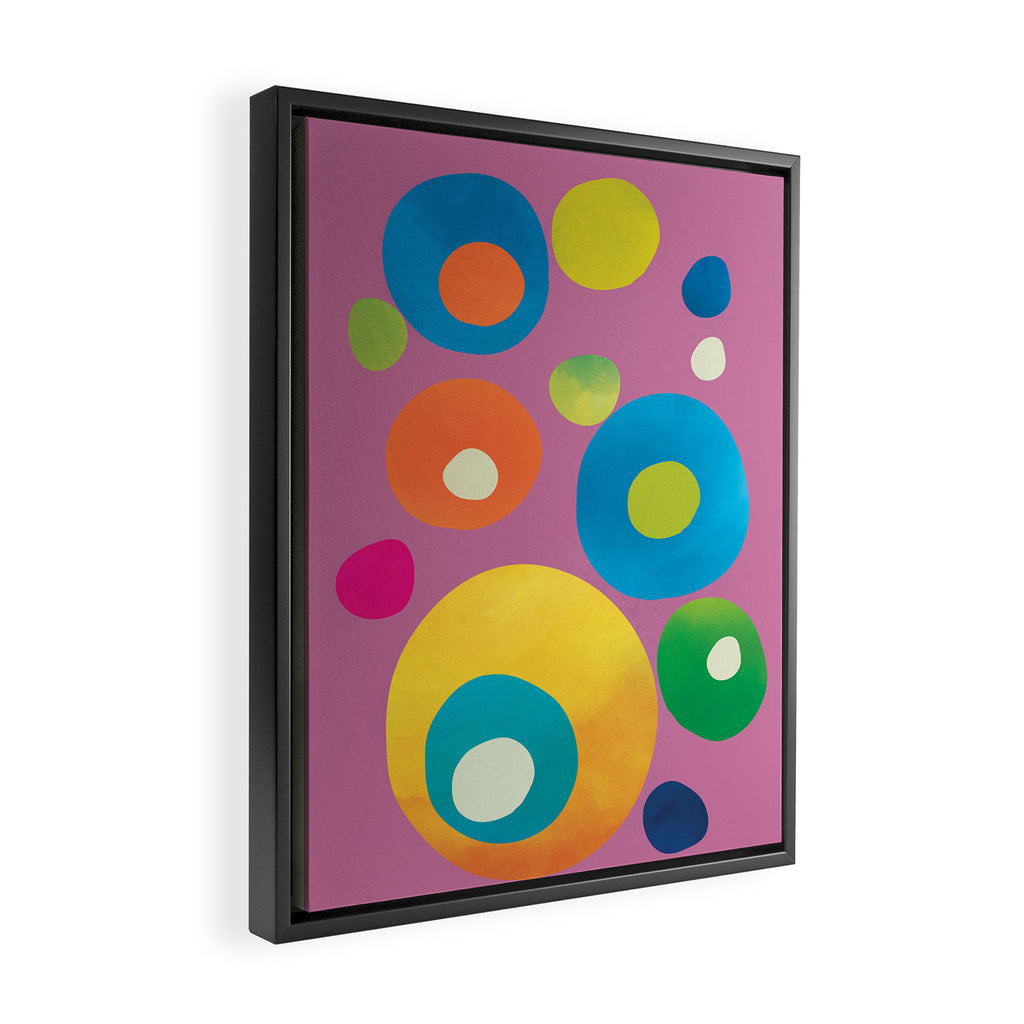 Mid-Century Abstract Balance 15 Framed Canvas Print Gallery Image 2