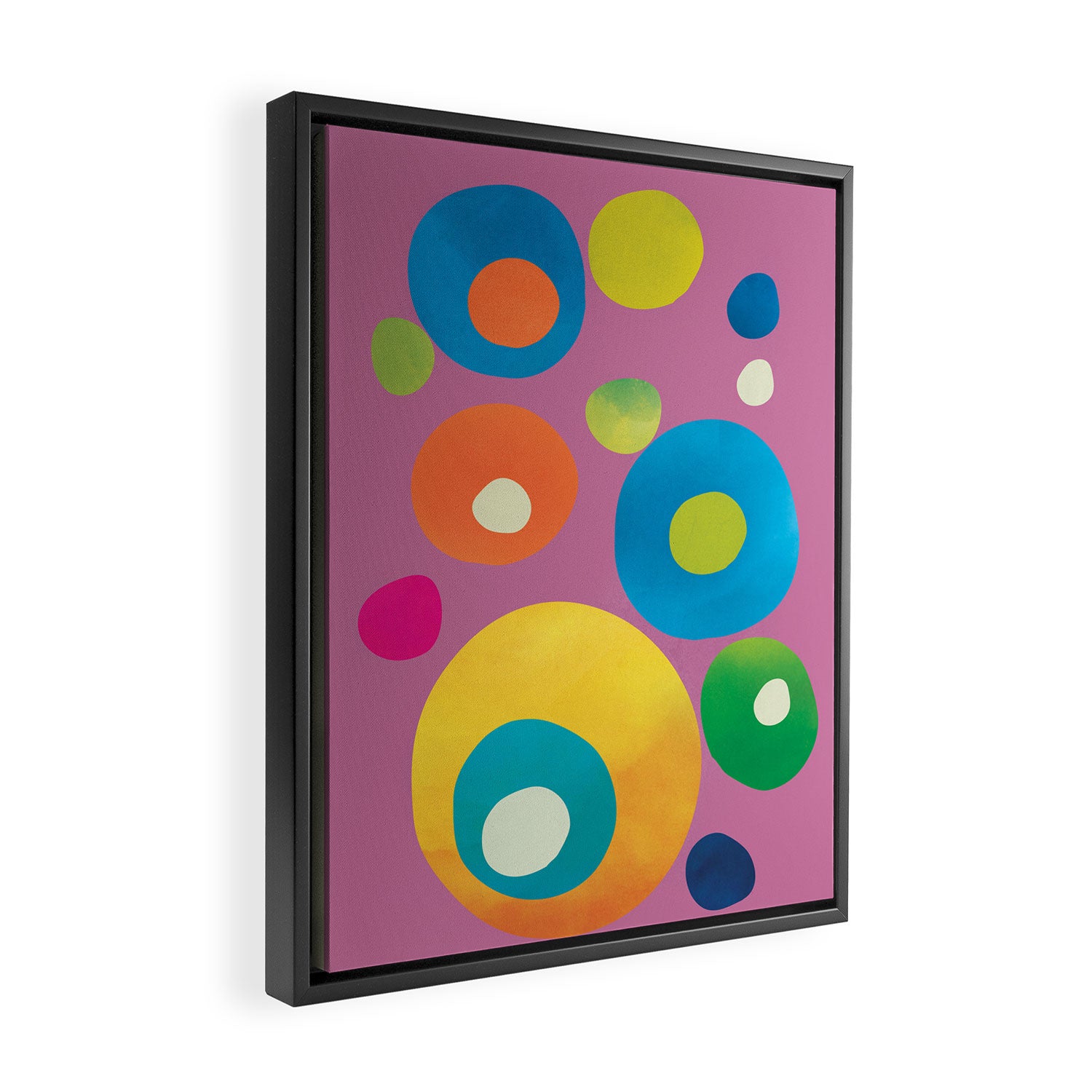 Mid-Century Abstract Balance 15 Framed Canvas Print Gallery Image 2