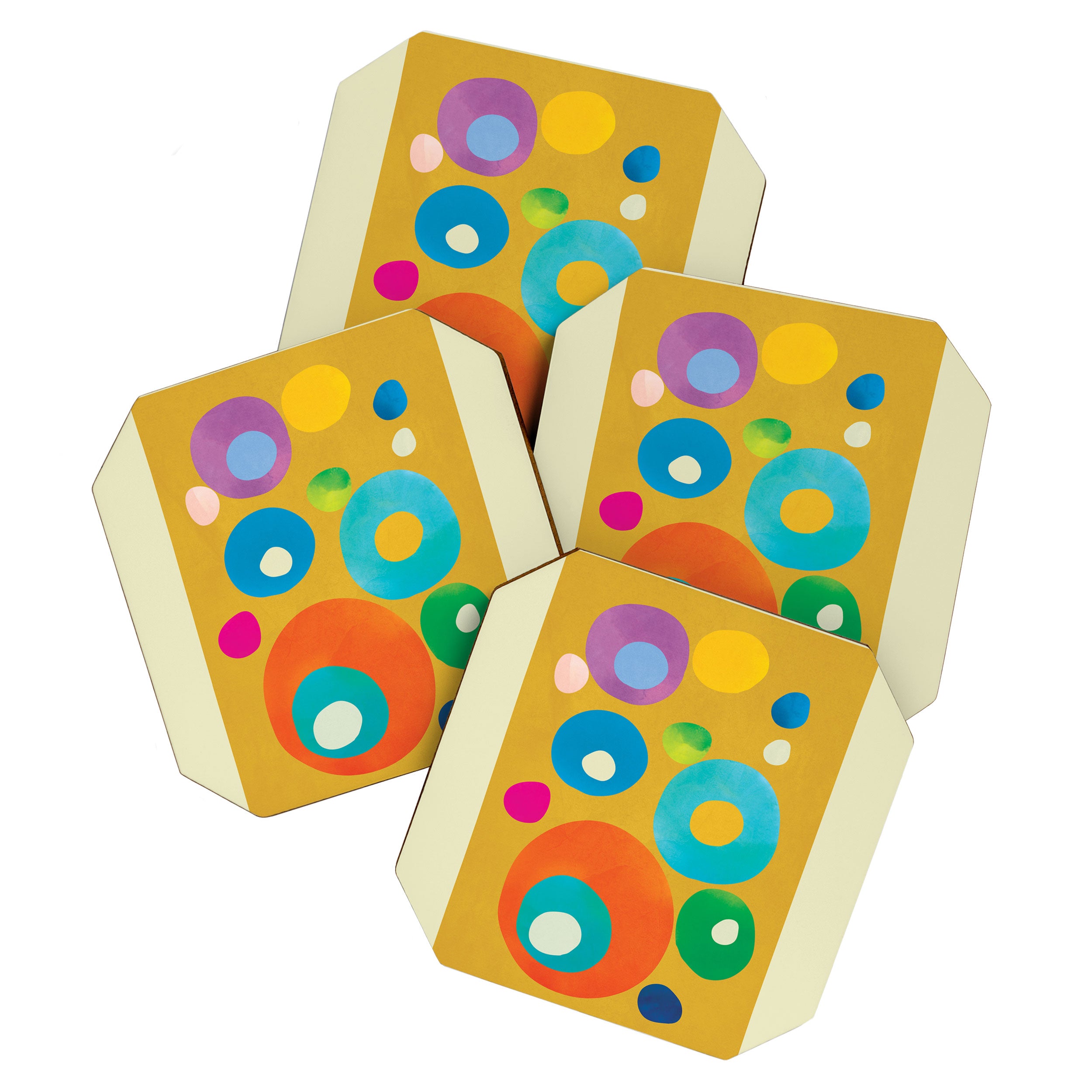 Mid-Century Abstract Balance 16 Coaster Gallery Image 1
